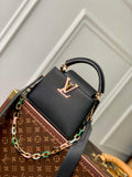 LV M21641 Louis Vuitton Capucines Mini Handbag Black