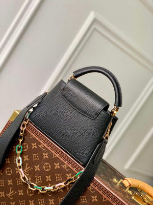 LV M21641 Louis Vuitton Capucines Mini Handbag Black - Default Title - View 3