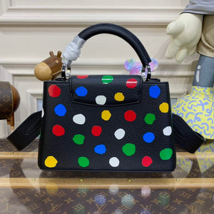 LV M21663 Louis Vuitton LV x YK Capucines BB Bag Black - Default Title - View 2