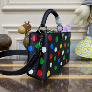 LV M21663 Louis Vuitton LV x YK Capucines BB Bag Black - Default Title - View 3