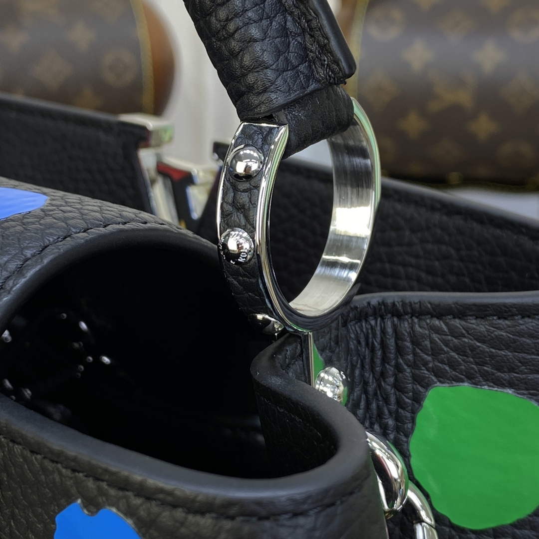 LV M21663 Louis Vuitton LV x YK Capucines BB Bag Black