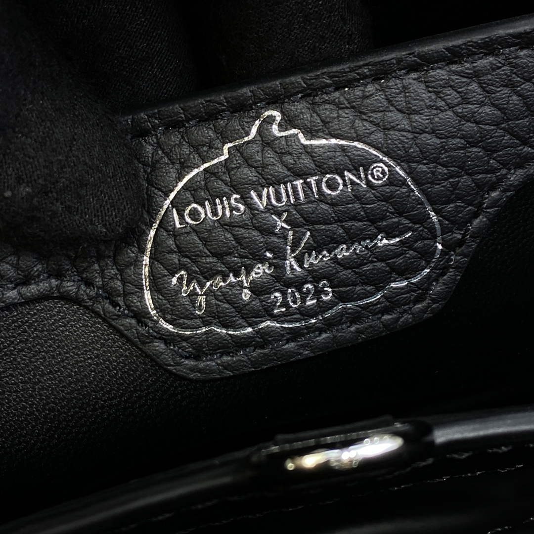 LV M21663 Louis Vuitton LV x YK Capucines BB Bag Black - Default Title - View 8