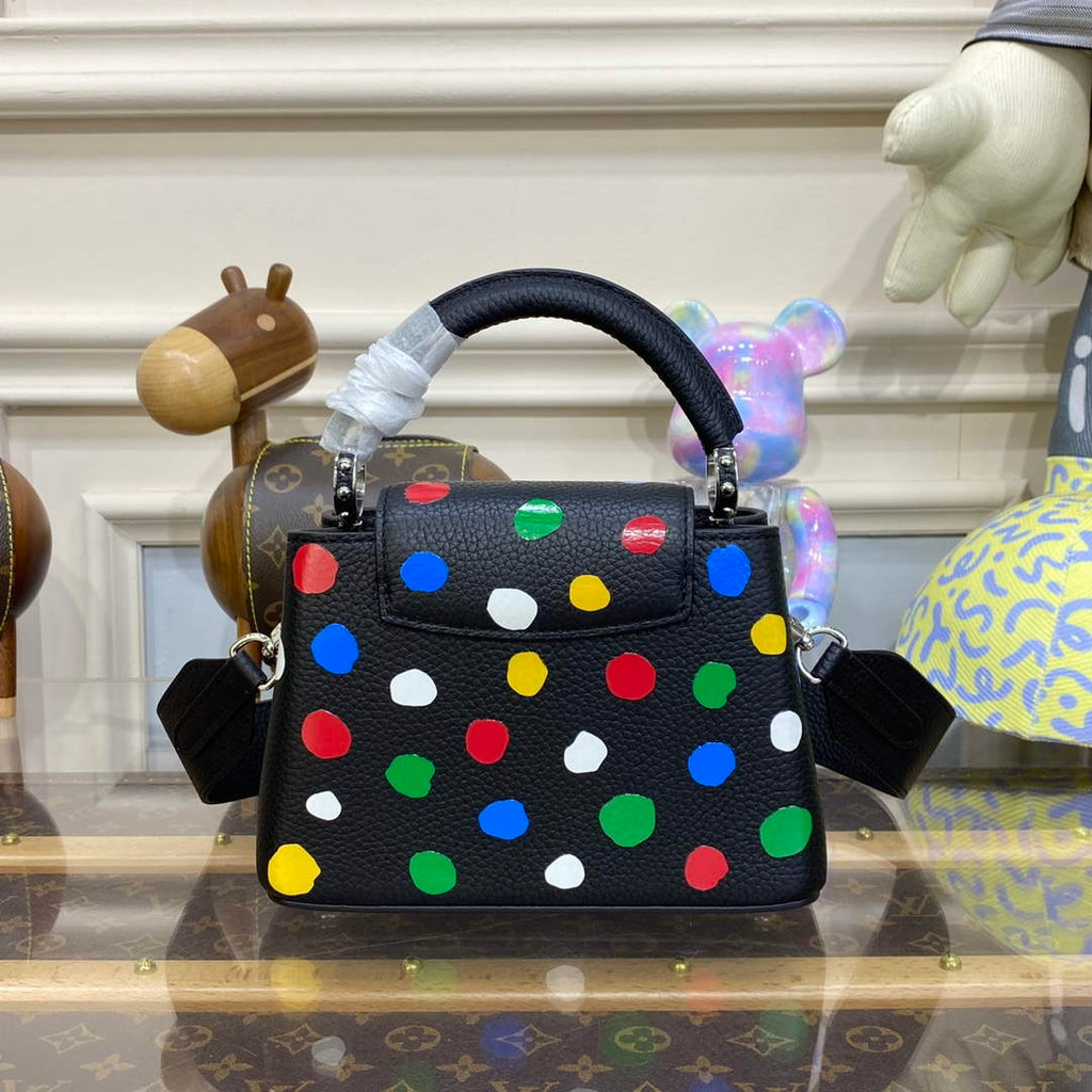 LV M21663 Louis Vuitton LV x YK Capucines Mini Bag Black