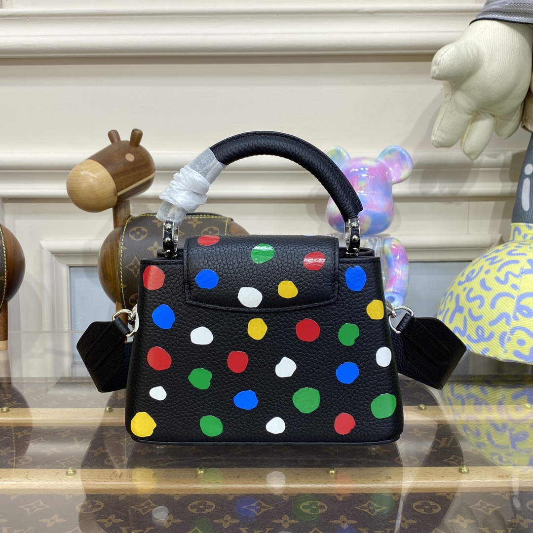 LV M21663 Louis Vuitton LV x YK Capucines Mini Bag Black - Default Title - View 2