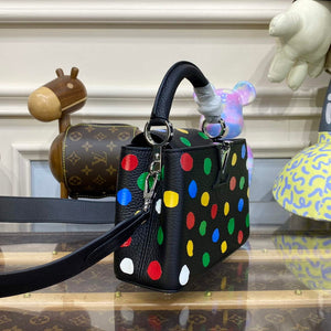 LV M21663 Louis Vuitton LV x YK Capucines Mini Bag Black - Default Title - View 3