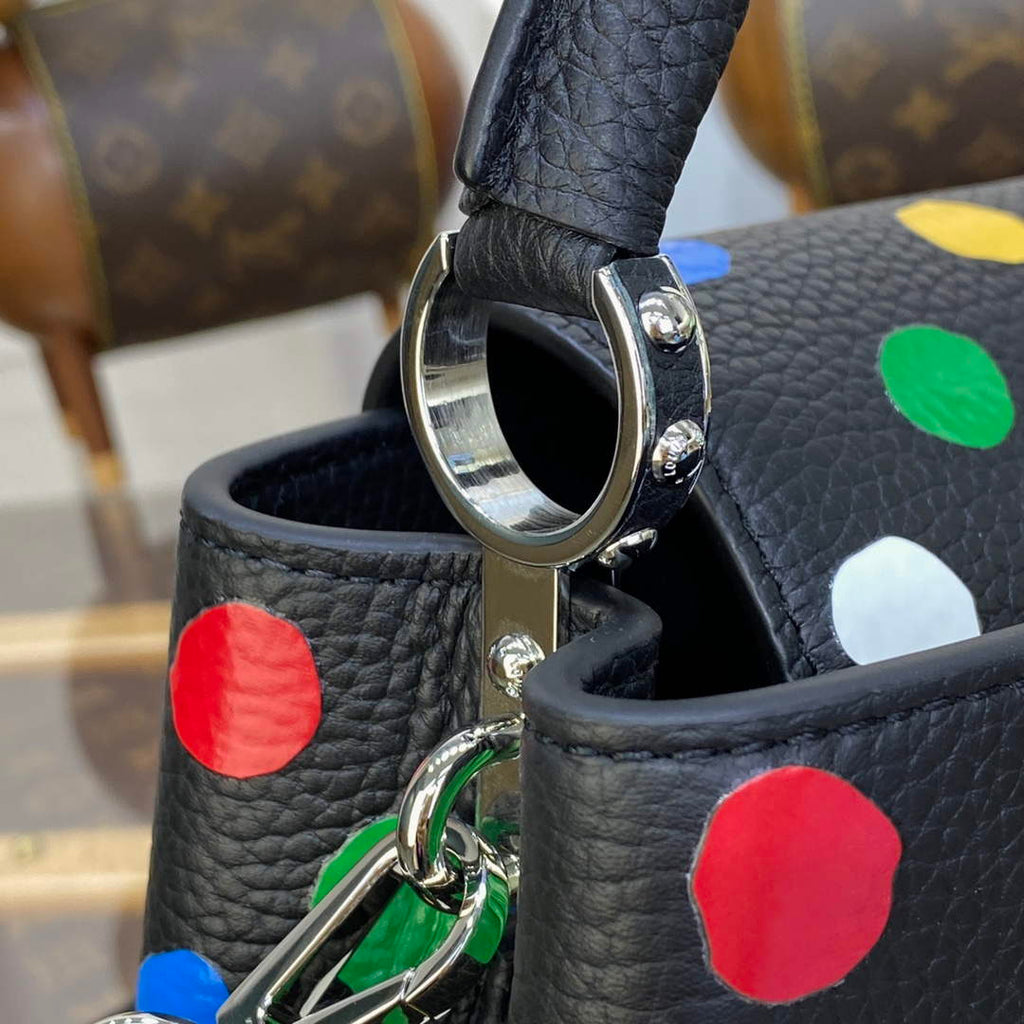 LV M21663 Louis Vuitton LV x YK Capucines Mini Bag Black