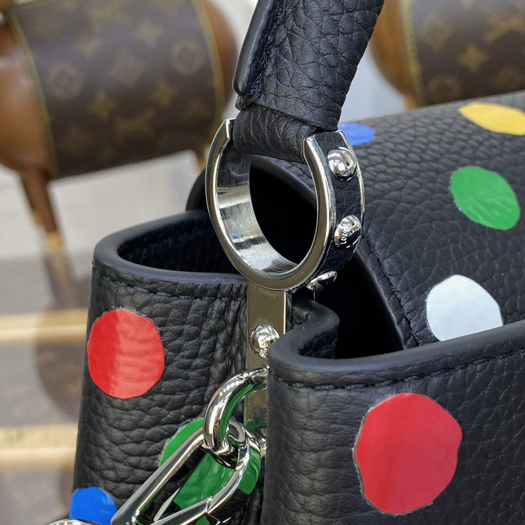 LV M21663 Louis Vuitton LV x YK Capucines Mini Bag Black
