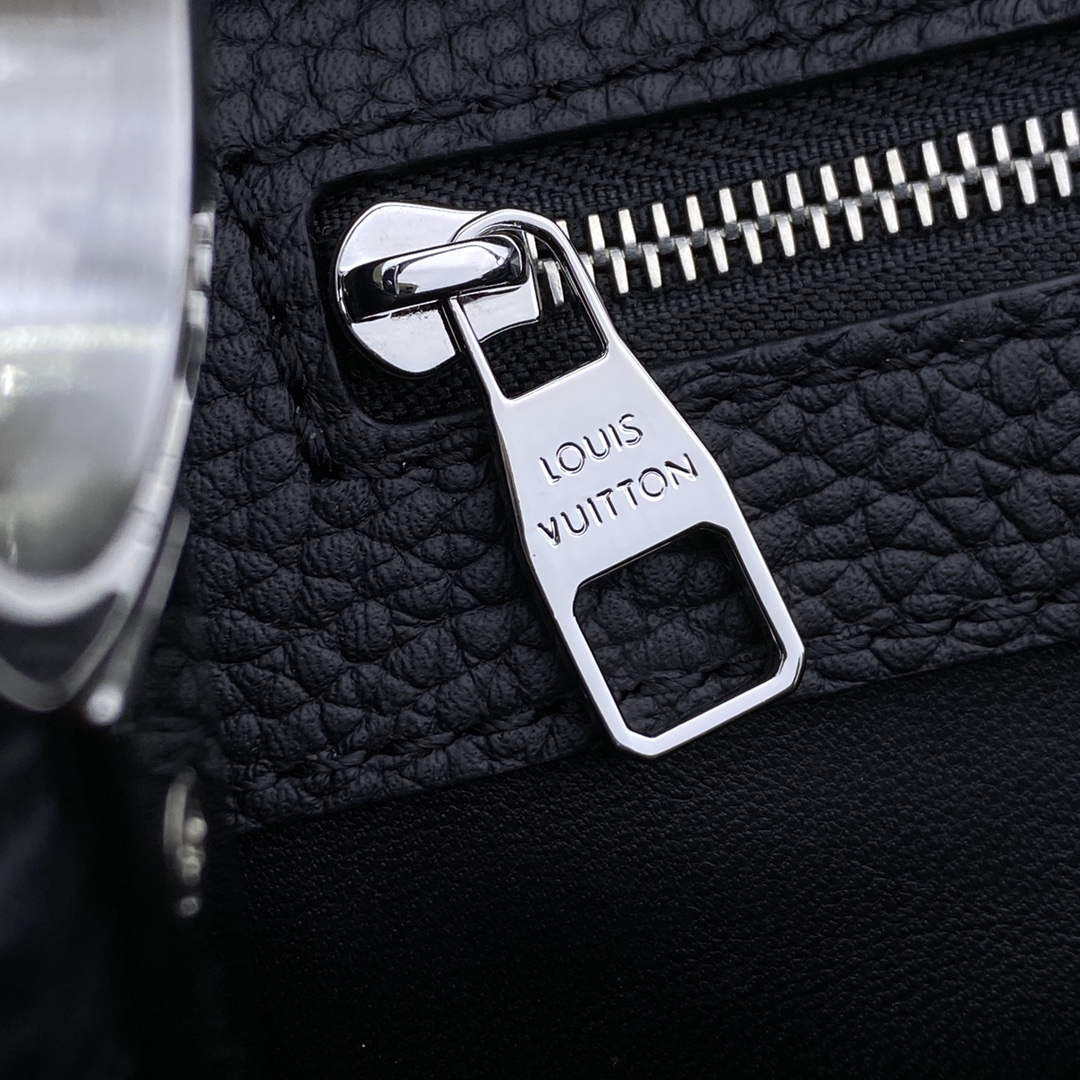 LV M21663 Louis Vuitton LV x YK Capucines MM Bag Black - Default Title - View 7