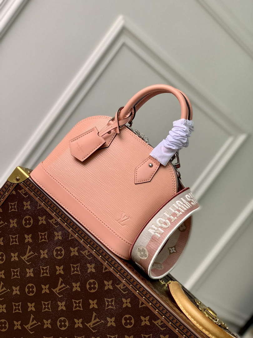 LV M21682 Louis Vuitton Alma BB Bag Rose Trianon Pink - Default Title - View 1