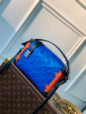 LV M21709 Louis Vuitton Side Trunk PM Bag Blue - Default Title - View 1