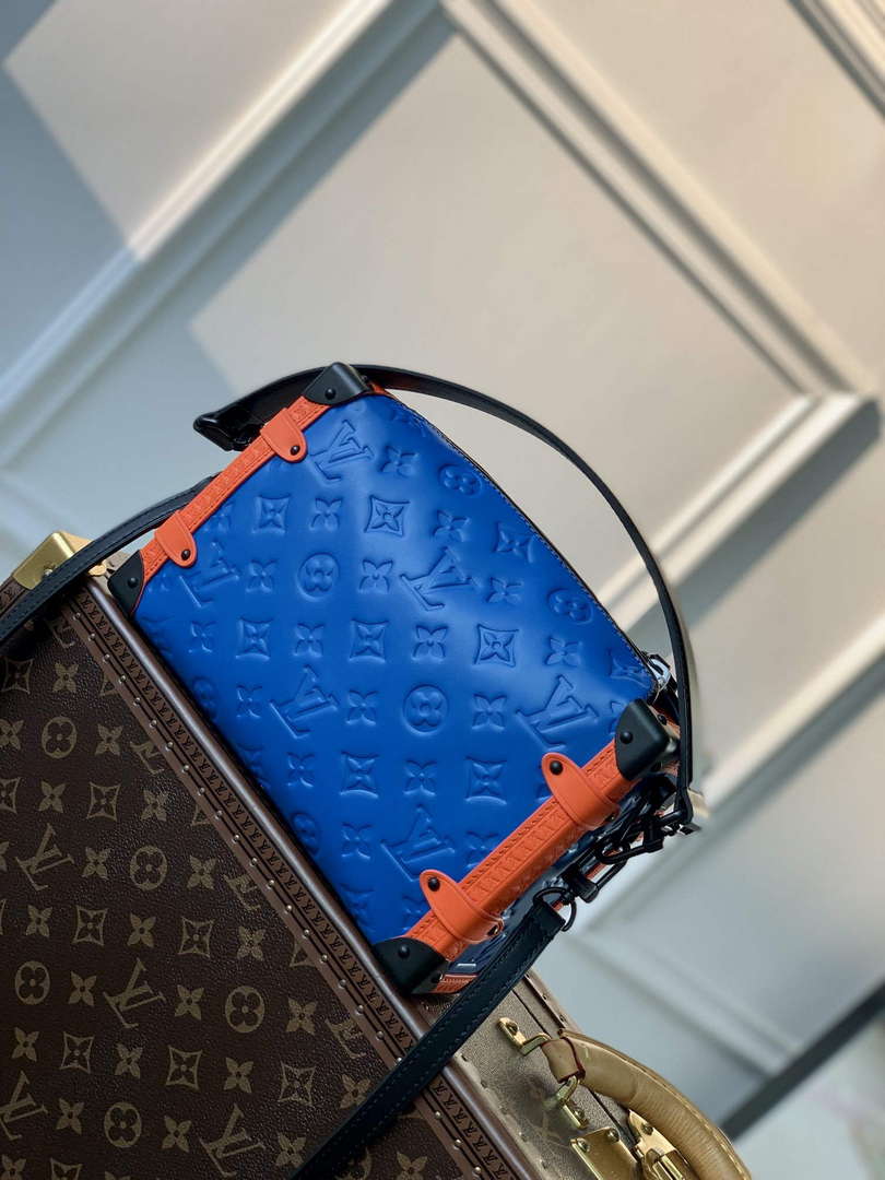 LV M21709 Louis Vuitton Side Trunk PM Bag Blue - Default Title - View 3