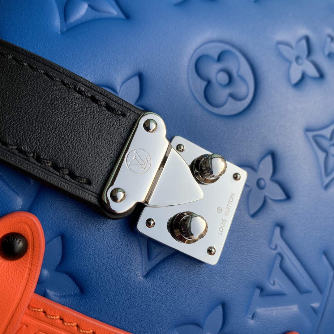 LV M21709 Louis Vuitton Side Trunk PM Bag Blue