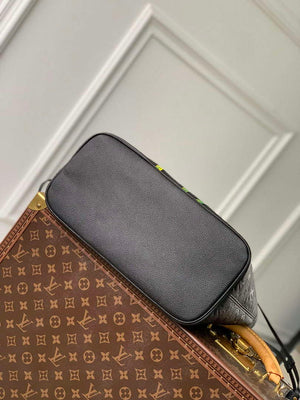 LV M21733 Louis Vuitton LV x YK Neverfull MM Bag Black - Default Title - View 6