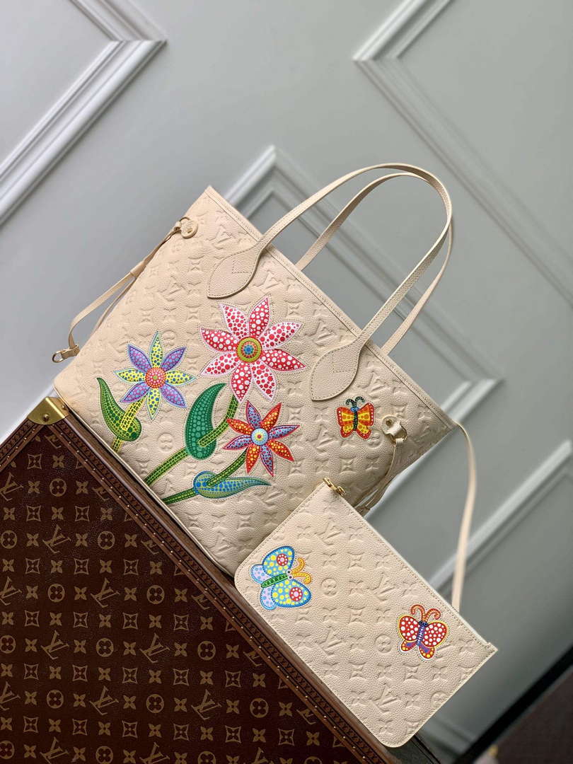 LV M21733 Louis Vuitton LV x YK Neverfull MM Bag Quartz - Default Title - View 1