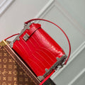 LV M21741 Louis Vuitton Side Trunk PM Bag Red Crocodile pattern - Default Title - View 1