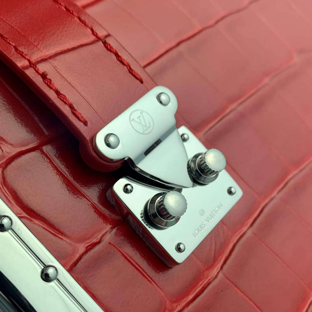 LV M21741 Louis Vuitton Side Trunk PM Bag Red Crocodile pattern - Default Title - View 5