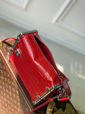 LV M21741 Louis Vuitton Side Trunk PM Bag Red Crocodile pattern - Default Title - View 8