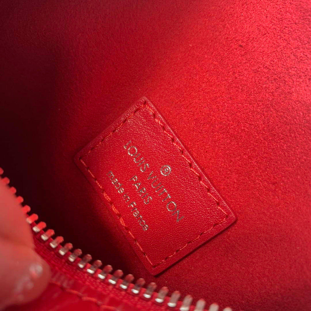 LV M21741 Louis Vuitton Side Trunk PM Bag Red Crocodile pattern