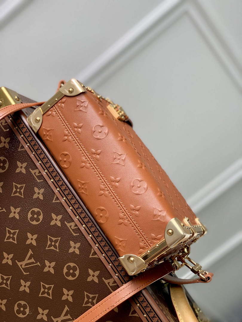 LV M21741 Louis Vuitton Side Trunk PM Bag Tan Brown - Default Title - View 4