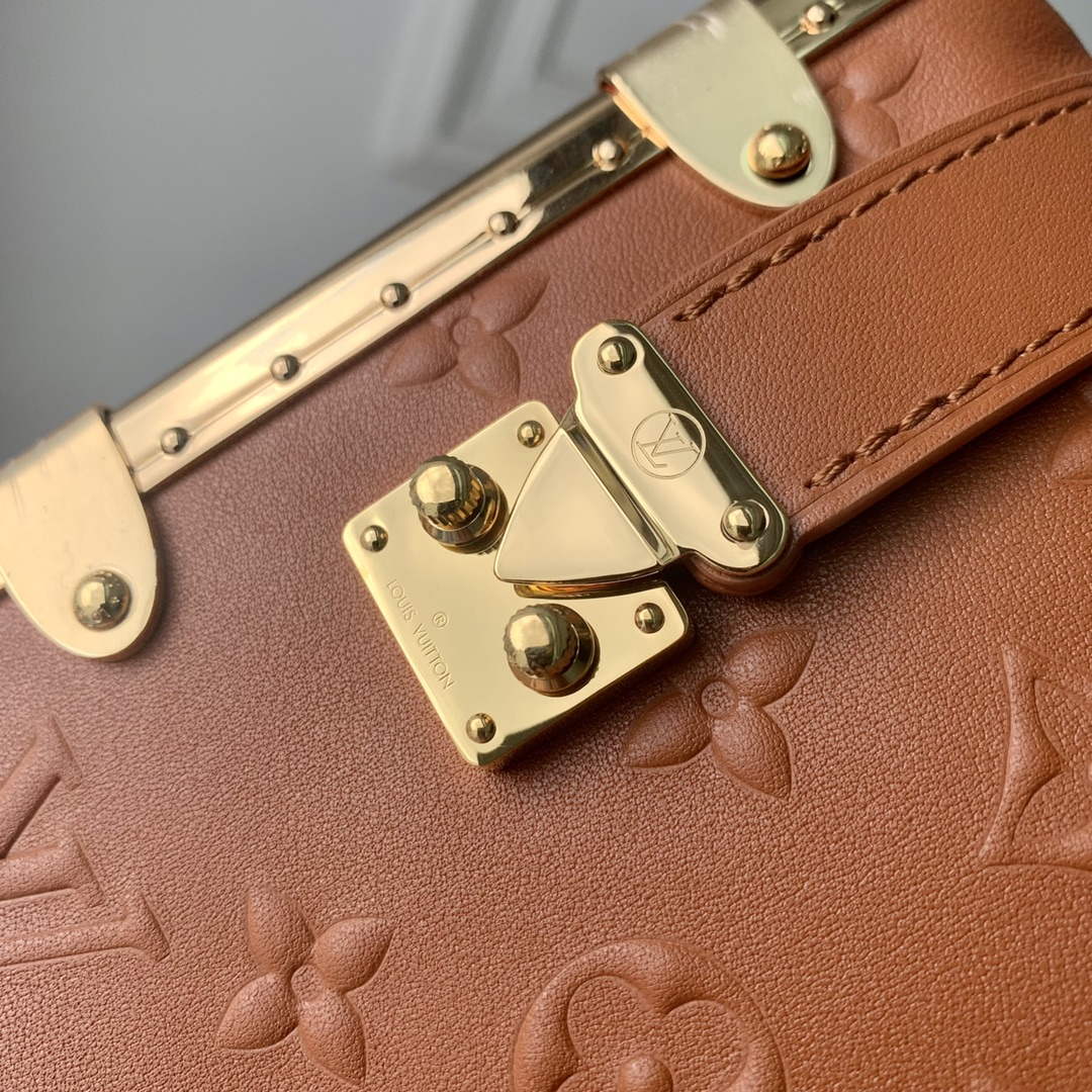 LV M21741 Louis Vuitton Side Trunk PM Bag Tan Brown - Default Title - View 5