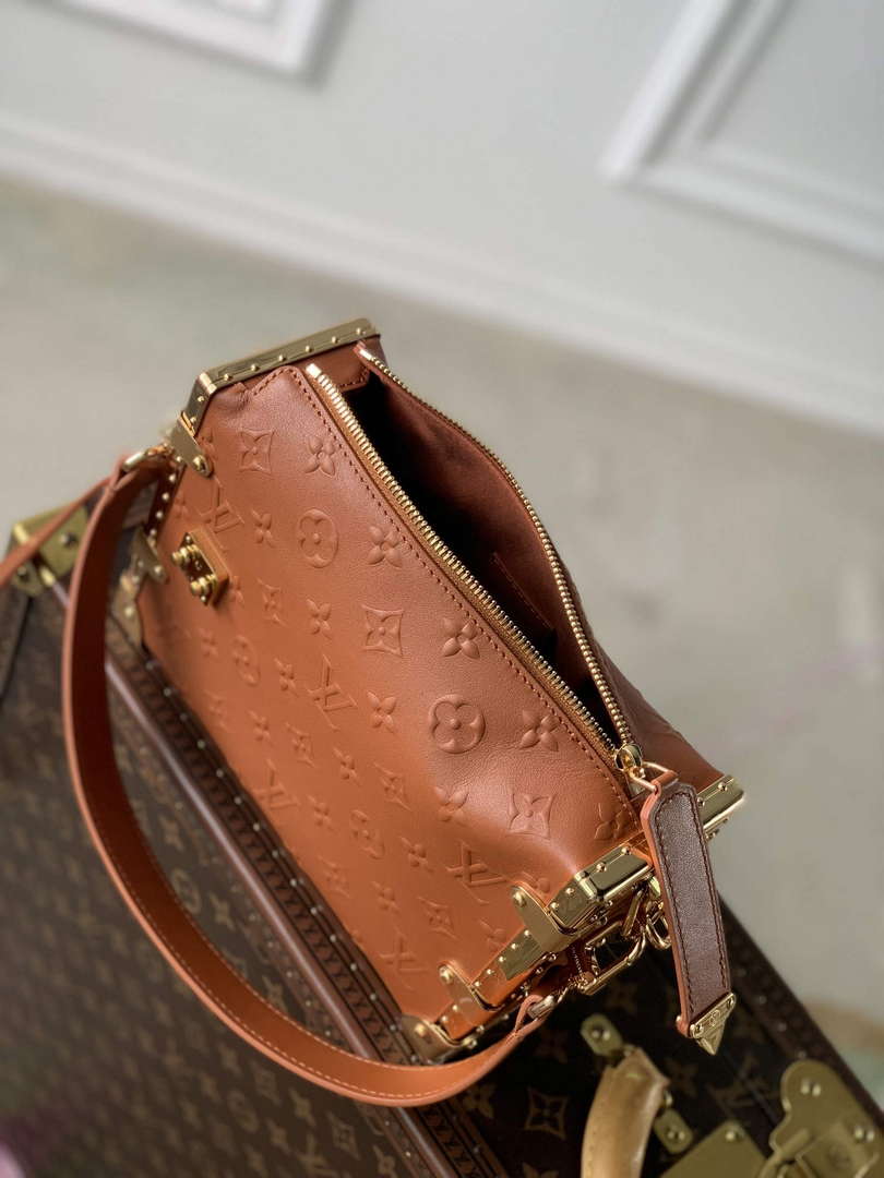 LV M21741 Louis Vuitton Side Trunk PM Bag Tan Brown - Default Title - View 8