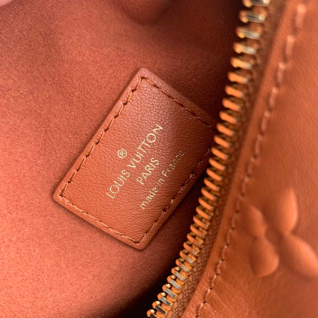 LV M21741 Louis Vuitton Side Trunk PM Bag Tan Brown