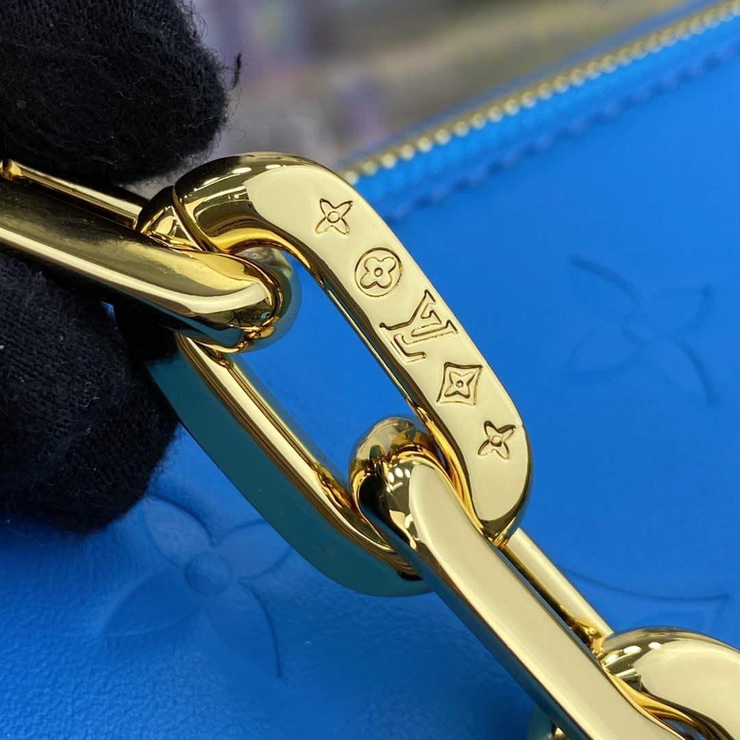 LV M21773 Louis Vuitton Coussin PM Handbag Blue - Default Title - View 6