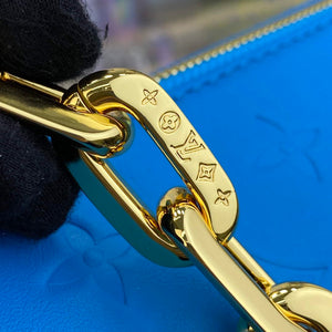 LV M21773 Louis Vuitton Coussin PM Handbag Blue - Default Title - View 6