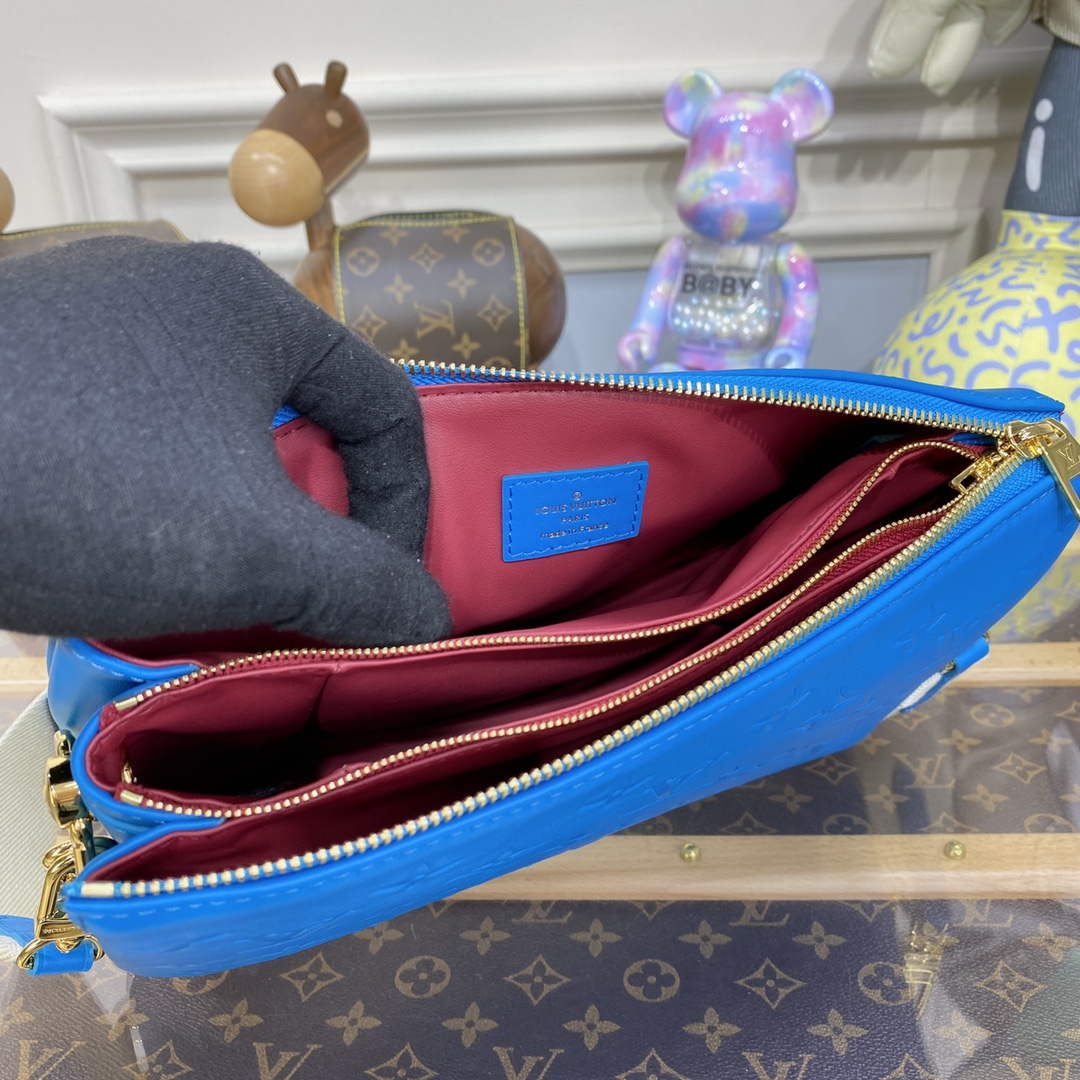 LV M21773 Louis Vuitton Coussin PM Handbag Blue - Default Title - View 9