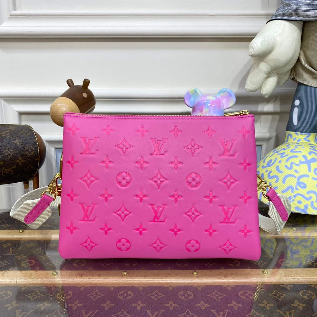 LV M21773 Louis Vuitton Coussin PM Handbag Rose Miami Pink