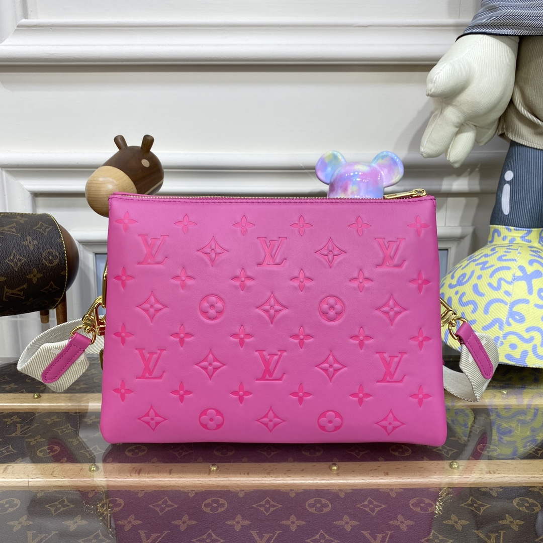 LV M21773 Louis Vuitton Coussin PM Handbag Rose Miami Pink