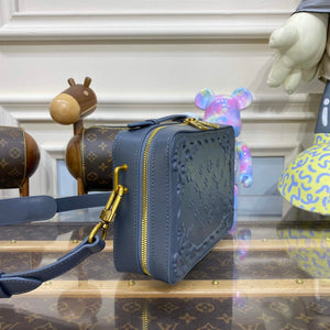 LV M21833 Louis Vuitton Handle Soft Trunk Bag Dark Shadow Grey - Default Title - View 3