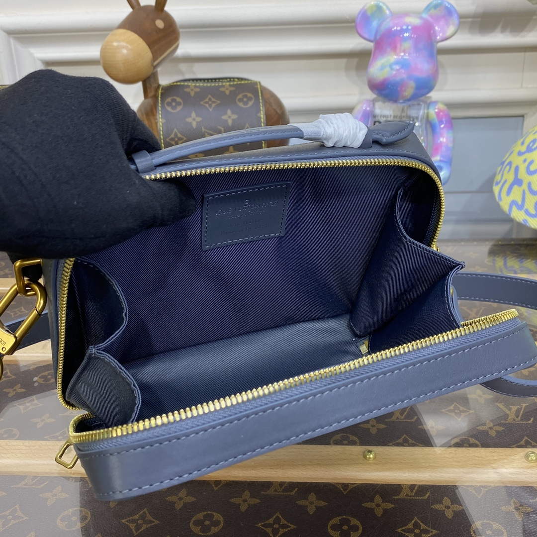 LV M21833 Louis Vuitton Handle Soft Trunk Bag Dark Shadow Grey - Default Title - View 9