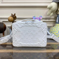 LV M21833 Louis Vuitton Handle Soft Trunk Bag Optic White
