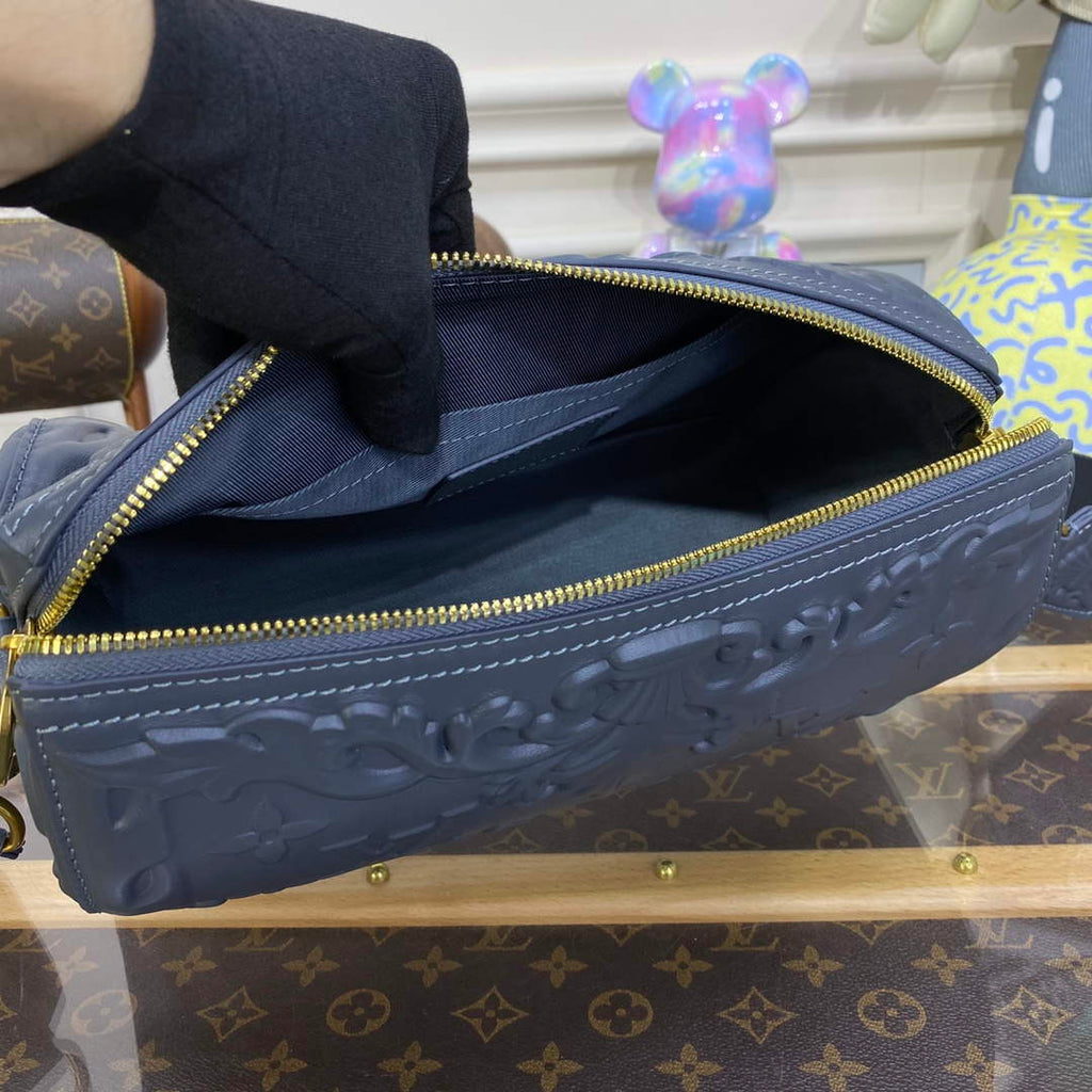 LV M21835 Louis Vuitton City Keepall Bag Dark Shadow Grey