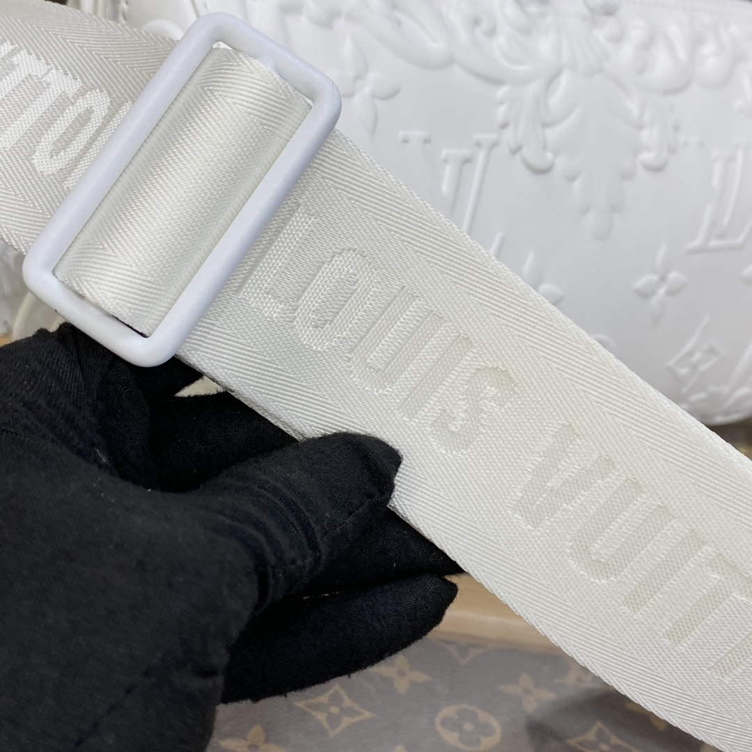 LV M21835 Louis Vuitton City Keepall Bag Optic White - Default Title - View 7