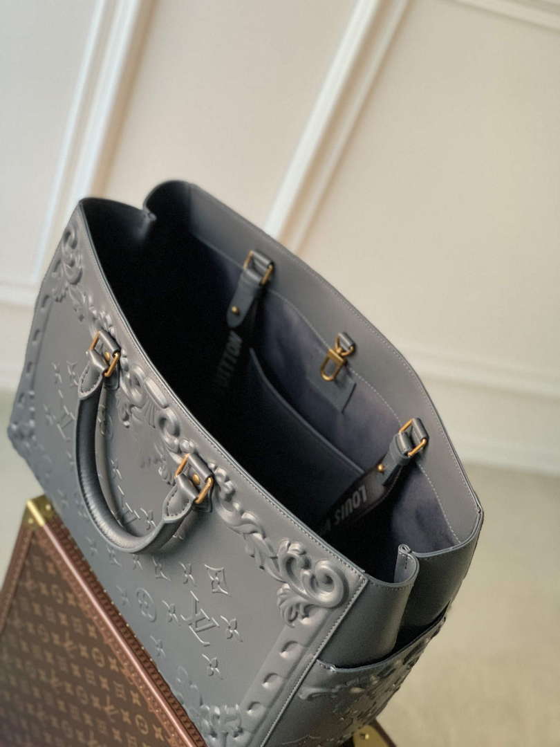 LV M21841 Louis Vuitton Sac Plat Tote Bag Dark Shadow Grey - Default Title - View 5