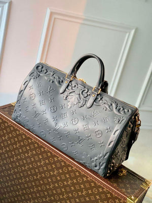 LV M21845 Louis Vuitton Keepall Bandouliere 50 Bag Dark Shadow Grey - Default Title - View 2