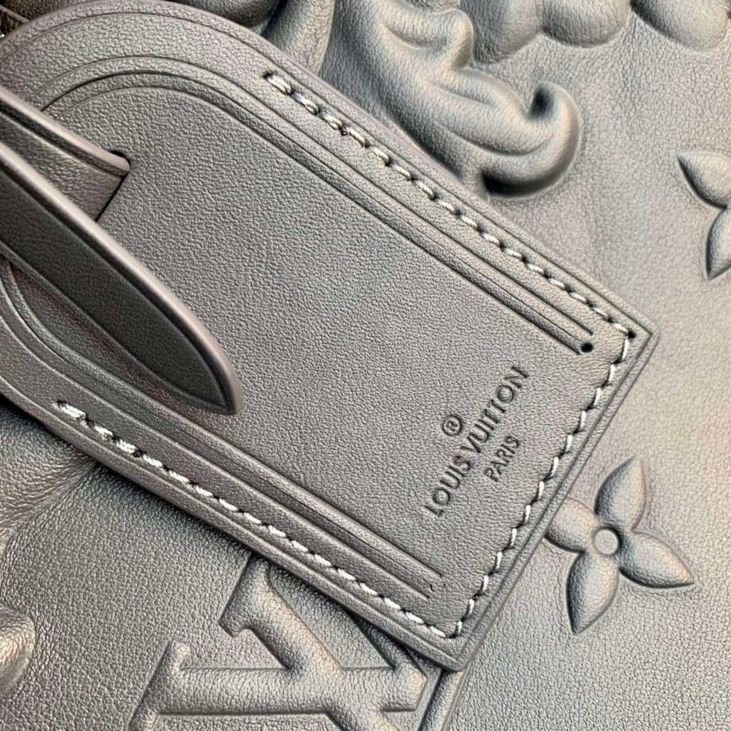LV M21845 Louis Vuitton Keepall Bandouliere 50 Bag Dark Shadow Grey