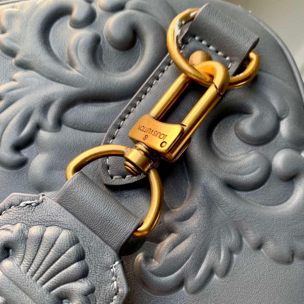 LV M21845 Louis Vuitton Keepall Bandouliere 50 Bag Dark Shadow Grey