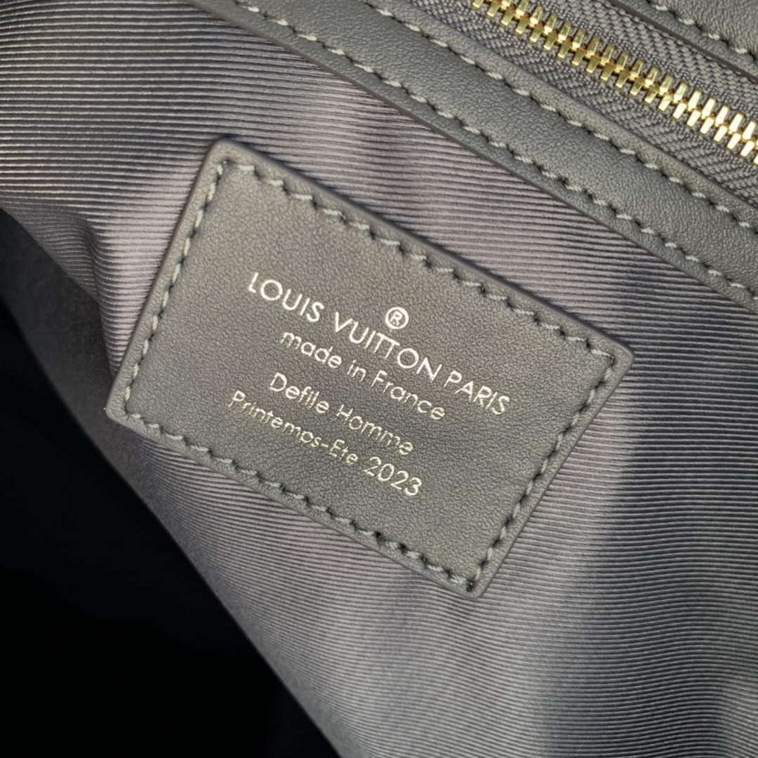 LV M21845 Louis Vuitton Keepall Bandouliere 50 Bag Dark Shadow Grey - Default Title - View 8