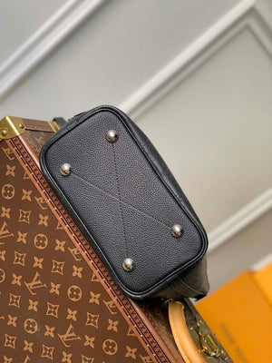 LV M21848 Louis Vuitton Blossom PM Mahina Tote Bag Black - Default Title - View 4