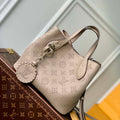 LV M21849 Louis Vuitton Blossom PM Mahina Tote Bag Galet - Default Title - View 1