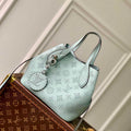 LV M21849 Louis Vuitton Blossom PM Tote Bag Mahina leather Sky blue - Default Title - View 1