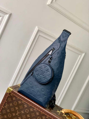 LV M21890 Louis Vuitton Duo Slingbag Calf Leather Blue - Default Title - View 1