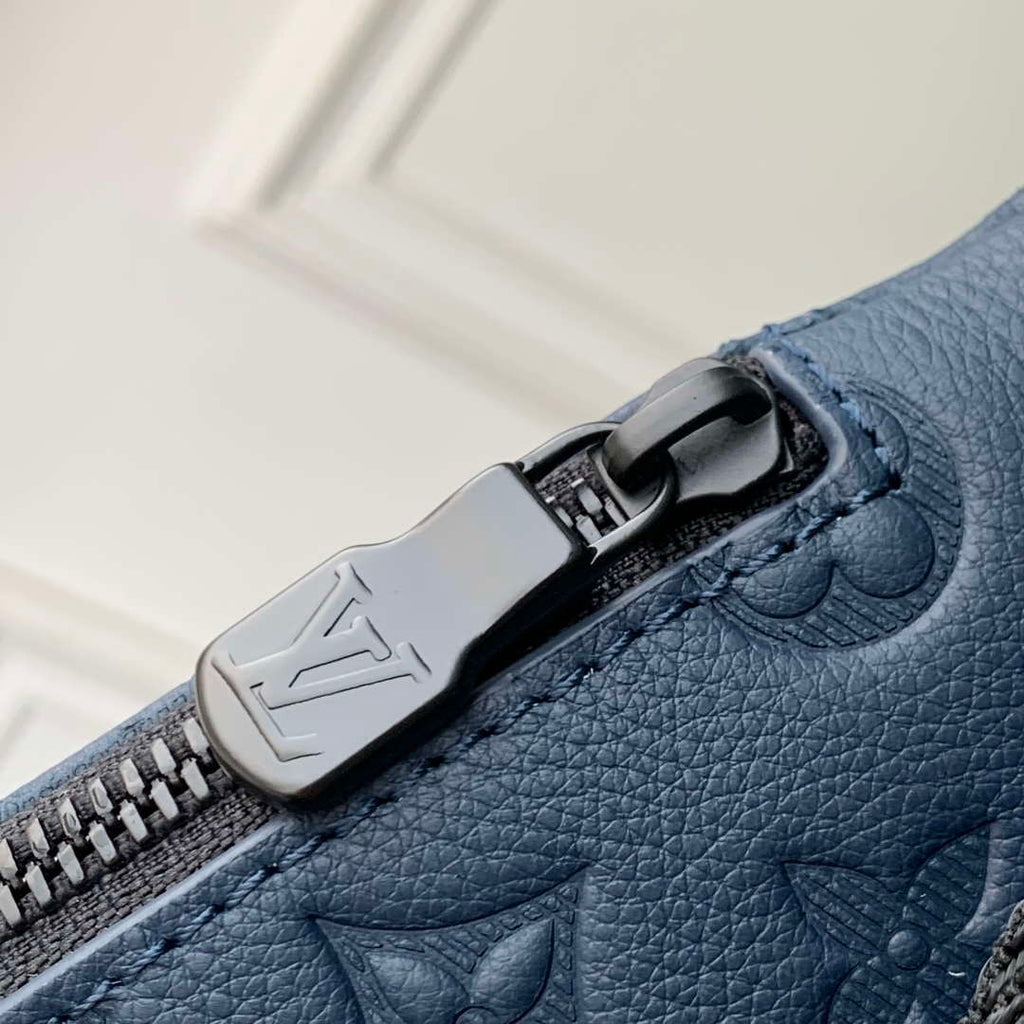 LV M21890 Louis Vuitton Duo Slingbag Calf Leather Blue
