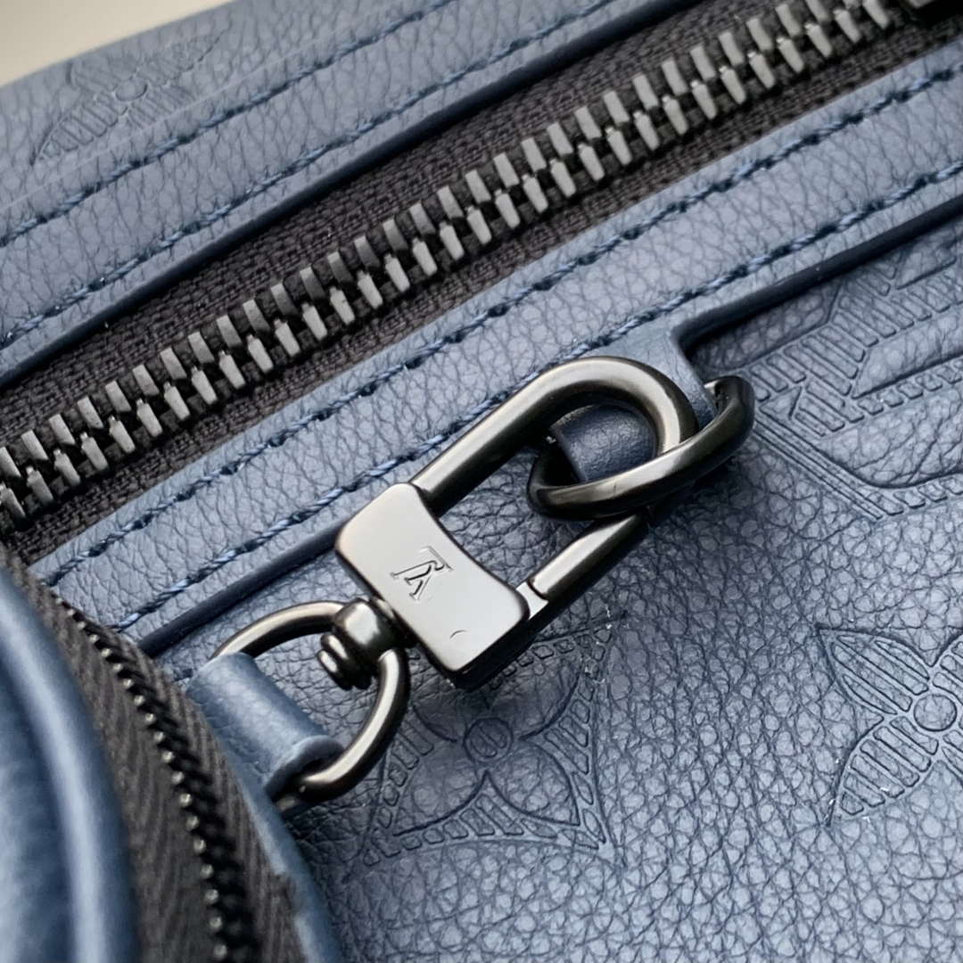 LV M21890 Louis Vuitton Duo Slingbag Calf Leather Blue