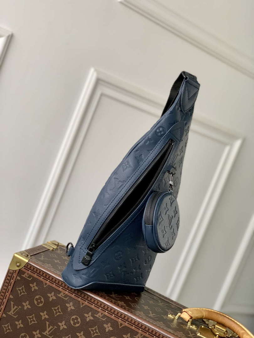 LV M21890 Louis Vuitton Duo Slingbag Calf Leather Blue - Default Title - View 9