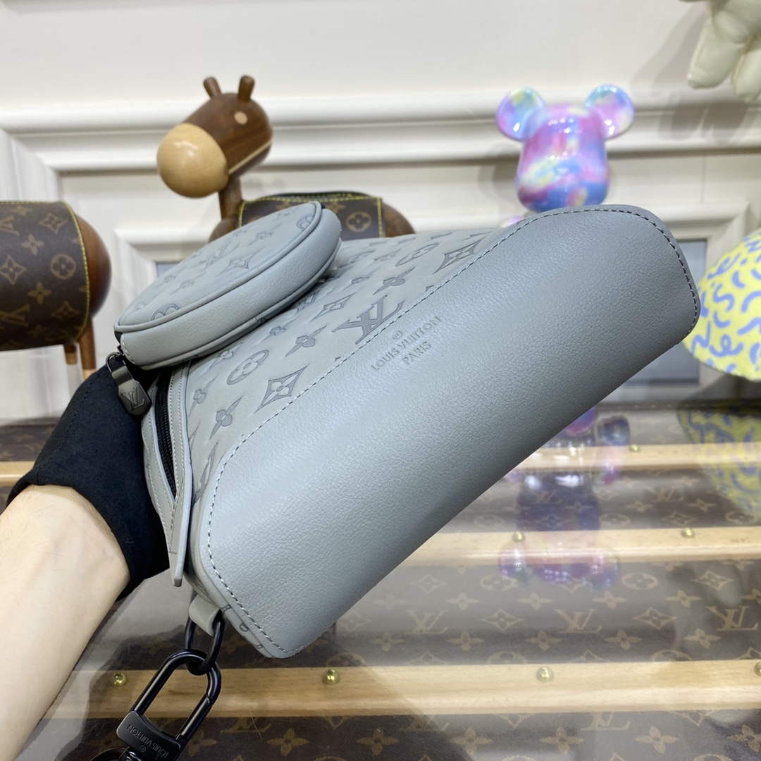 LV M21890 Louis Vuitton Duo Slingbag Grey - Default Title - View 4