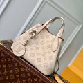 LV M21909 Louis Vuitton Blossom PM Mahina Tote Bag Beige - Default Title - View 1